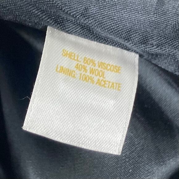 KATE SPADE Skirt 10 Stripe Cream Black Wool blend A-Line Stitch-Detail ”Clemonce - Picture 4 of 9